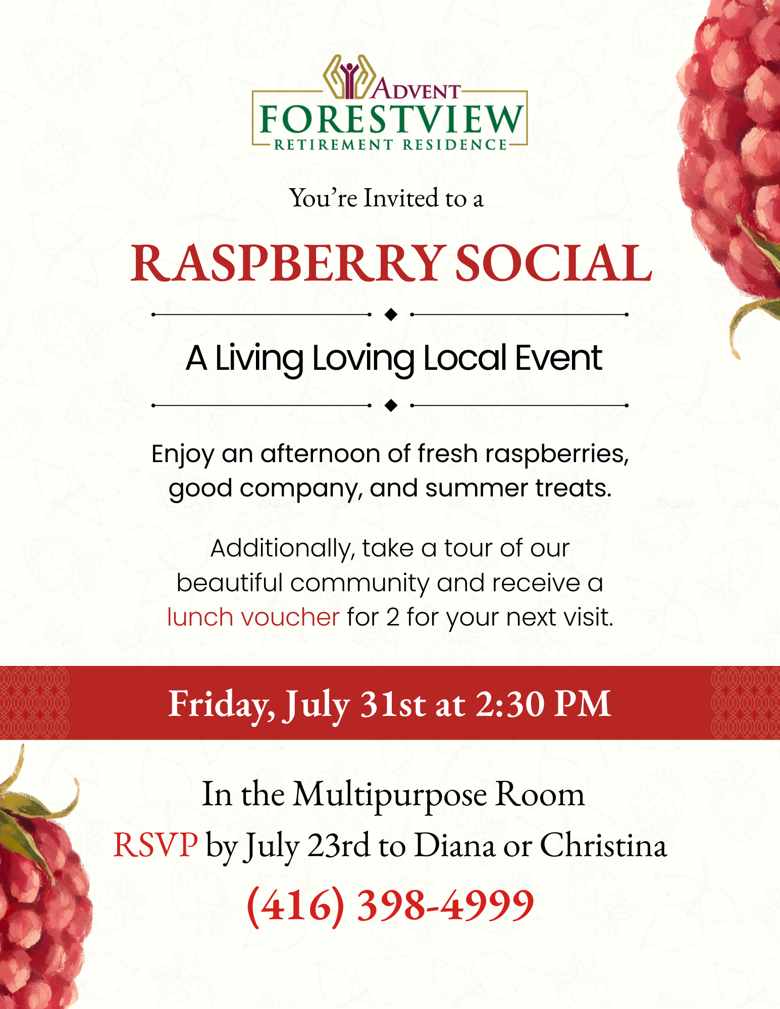 Raspberry Event Poster