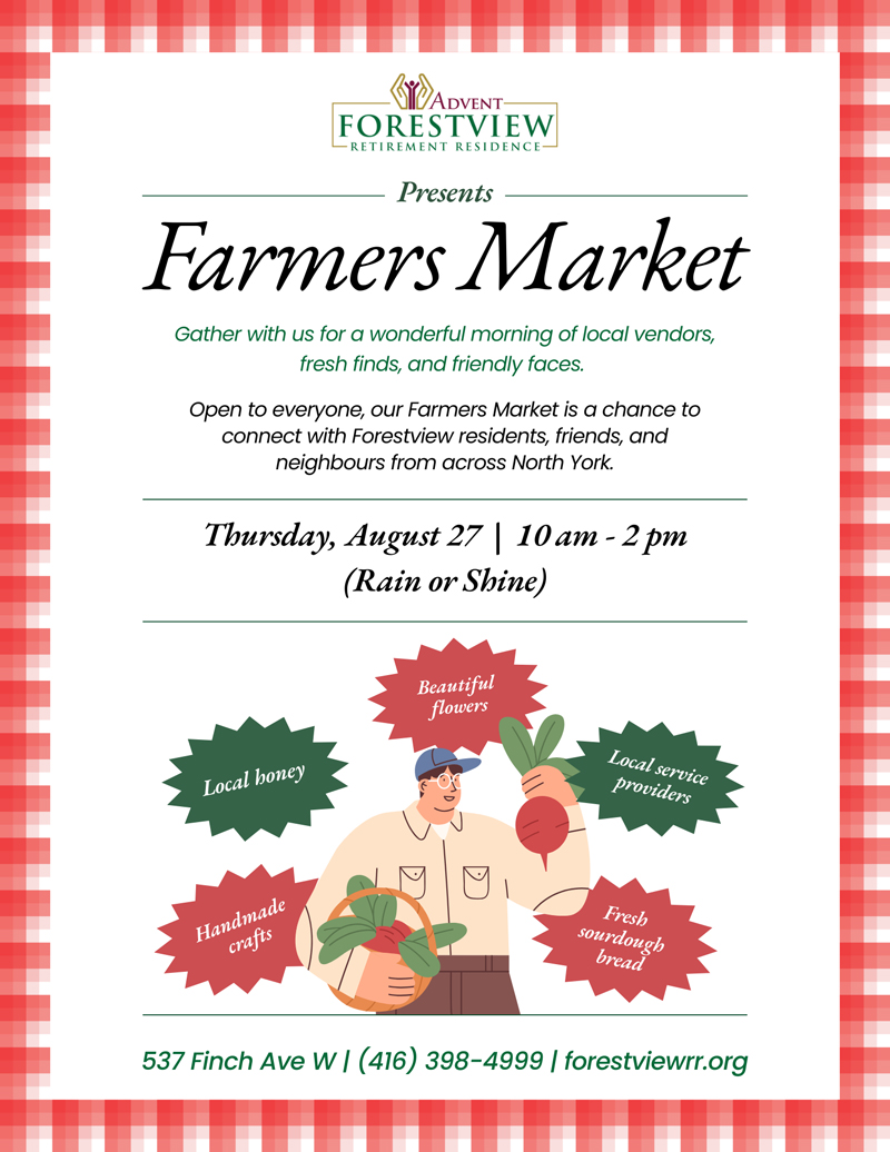 Farmers Market event at Forestview