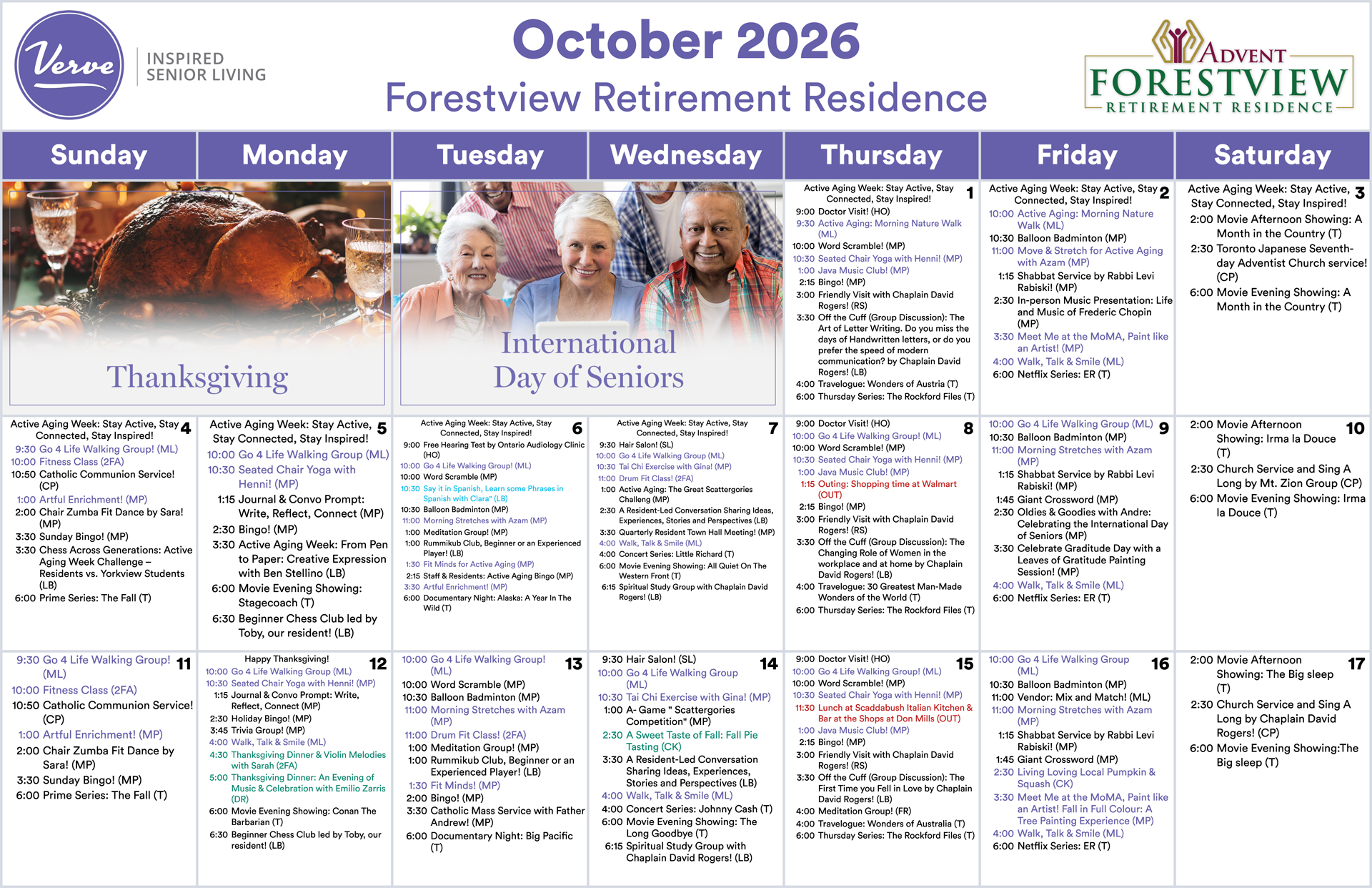 Independent Living Monthly October 2026 North York