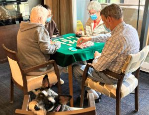 Game time with four residents